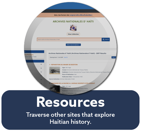 button, navigation, "Resources", Haitians Abroad